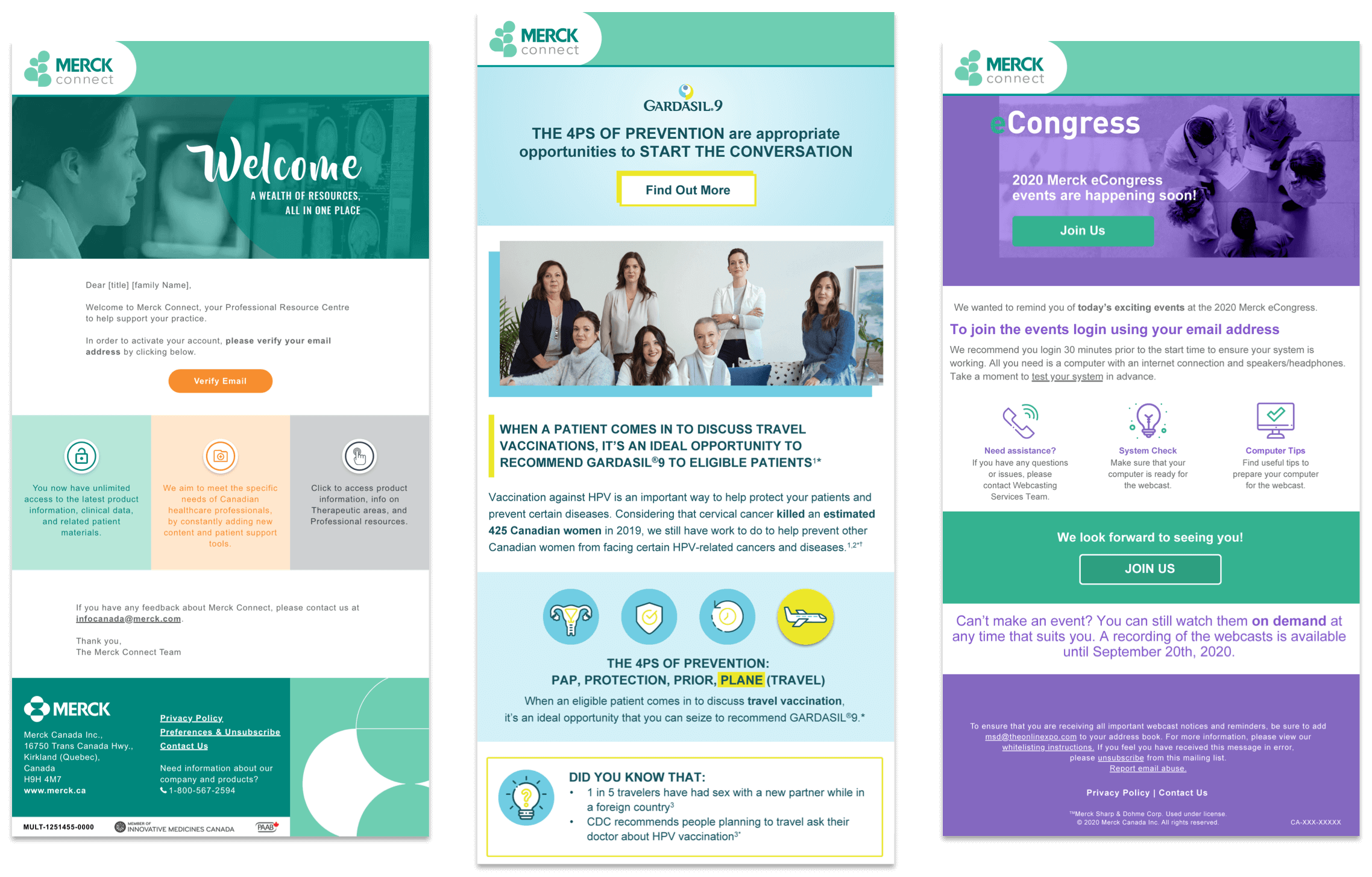 Merck Connect emails