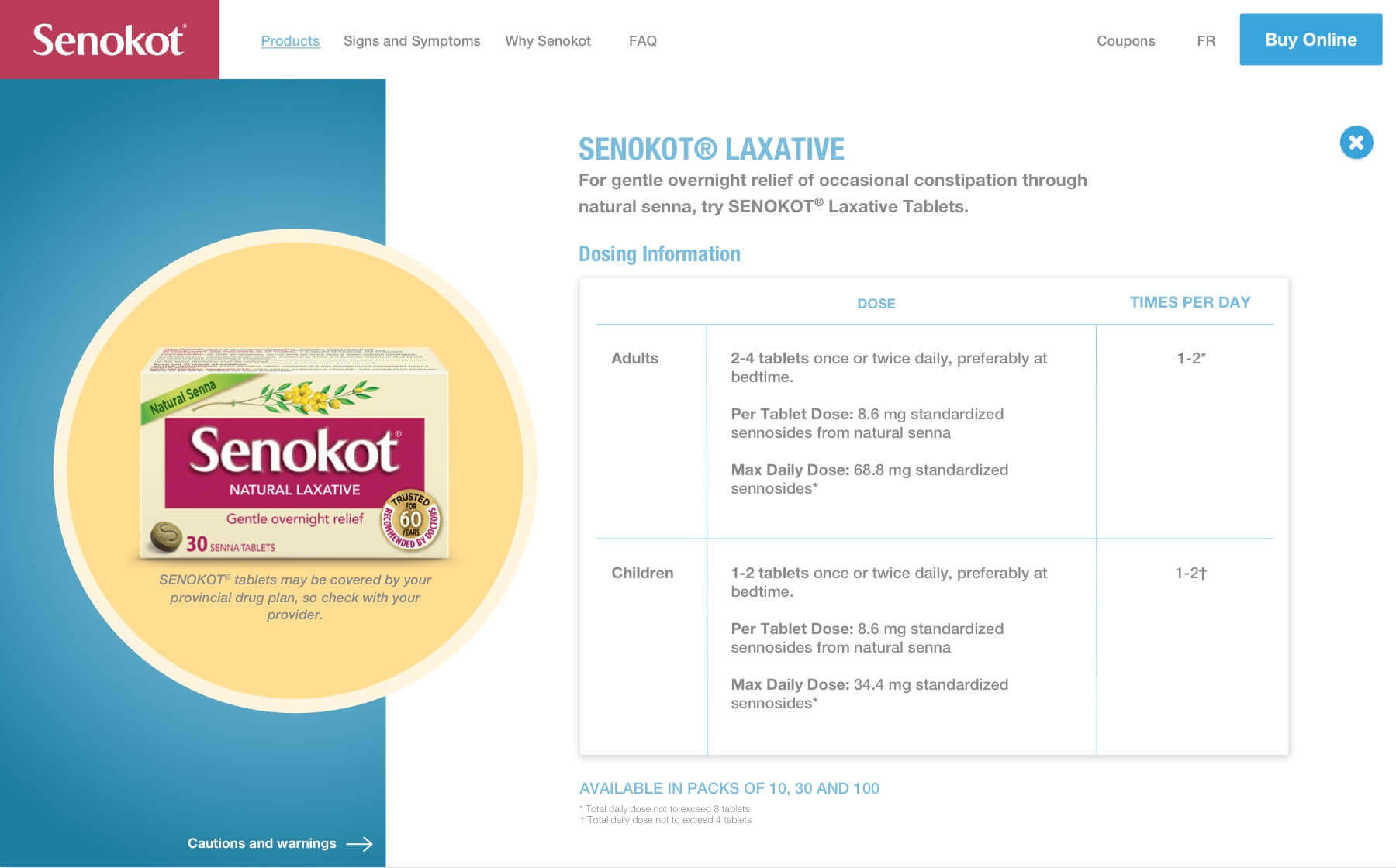 Senokot website products image two